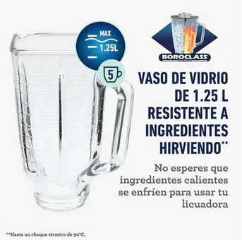 vaso de vidrio oster clasica